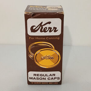 Vintage 12ct Kerr Regular Mason Caps Bands & Lids Missing 1 Band